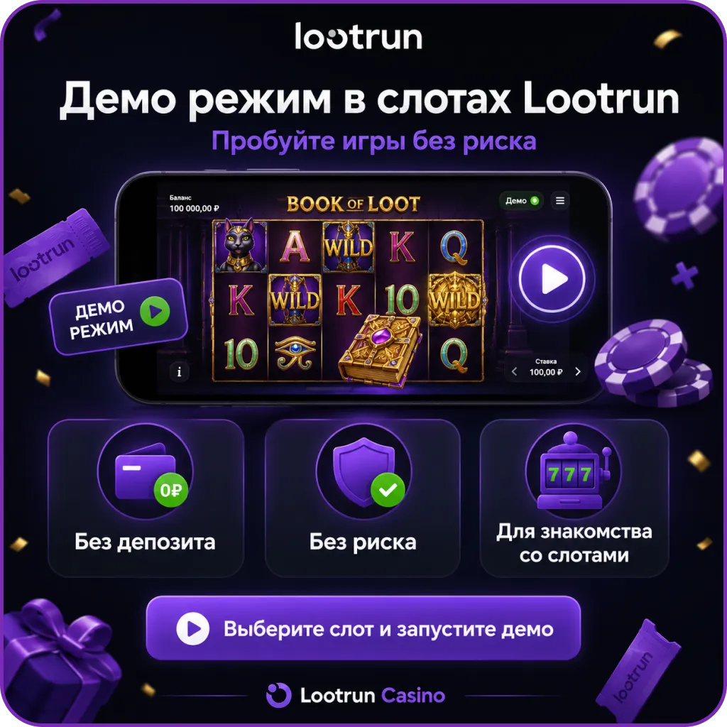 Демо режим игры на рубли lootrun casino
