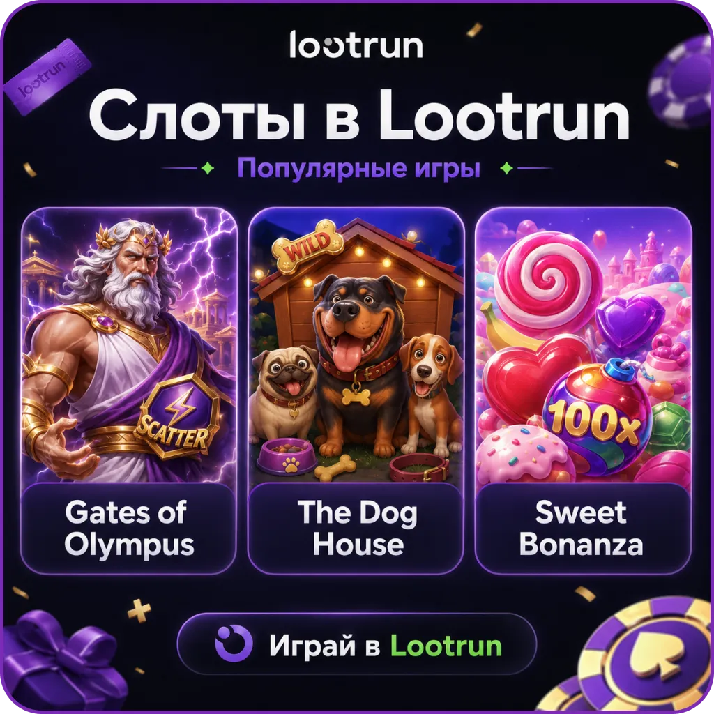 Слоты и игры lootrun casino