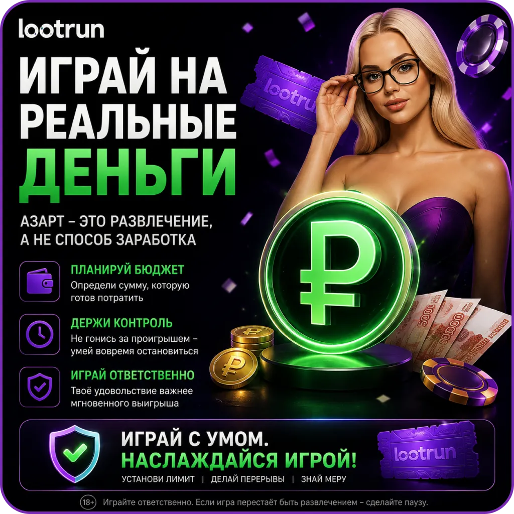 Игра на рубли в lootrun casino